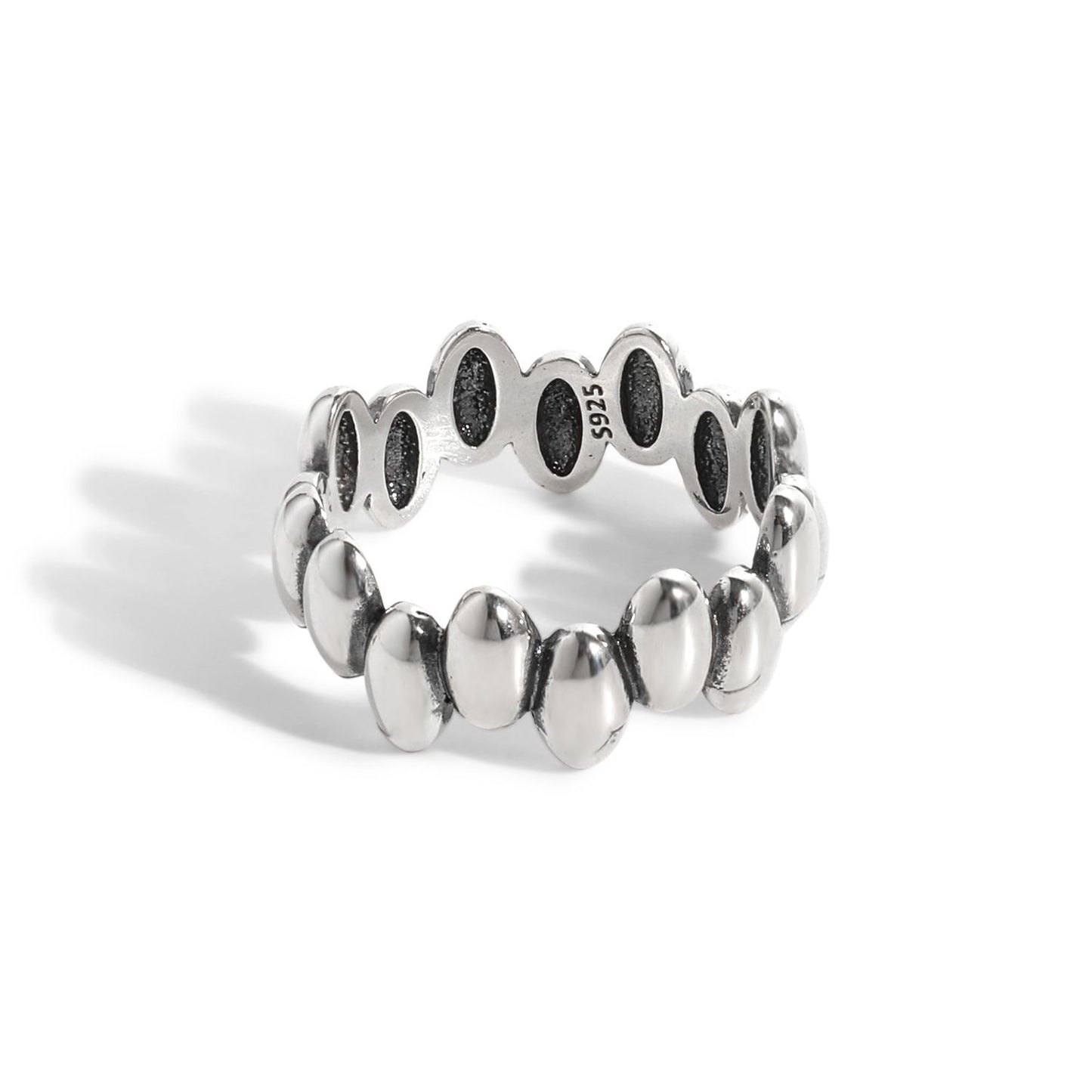 Geometry Ellipse 925 Sterling Silver Ring