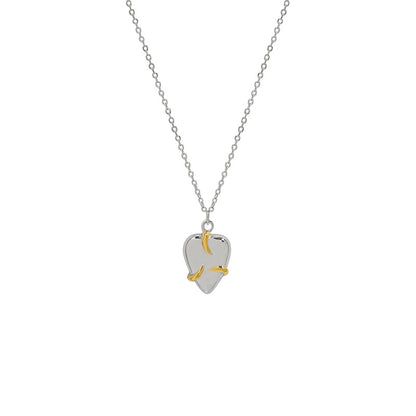 Mindful Embrace Heart 925 Sterling Silver Necklace