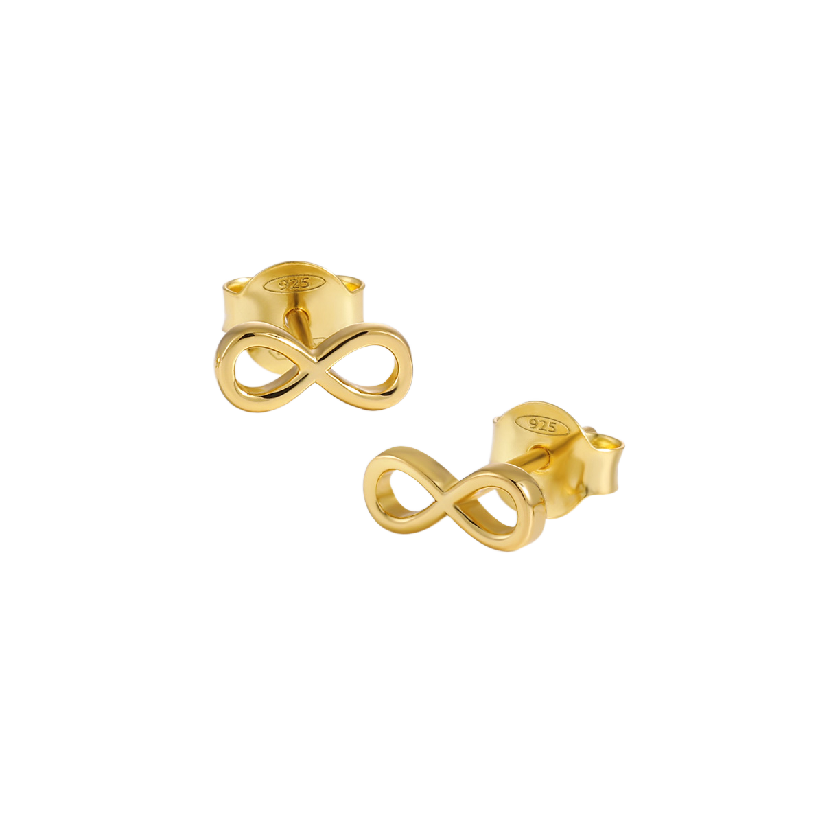 Gift Hollow Infinite ∞ 925 Sterling Silver Stud Earrings