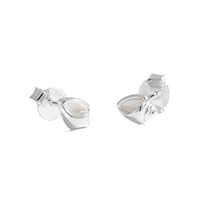 Cute Mini Holiday Gift Conch 925 Sterling Silver Stud Earrings