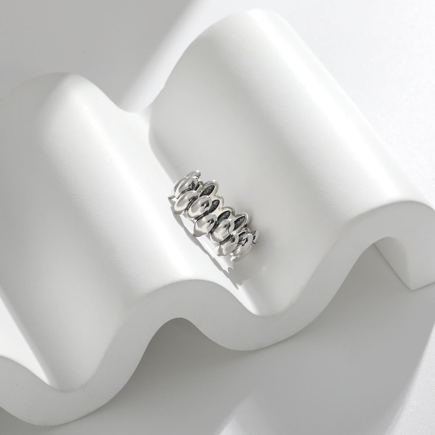 Geometry Ellipse 925 Sterling Silver Ring