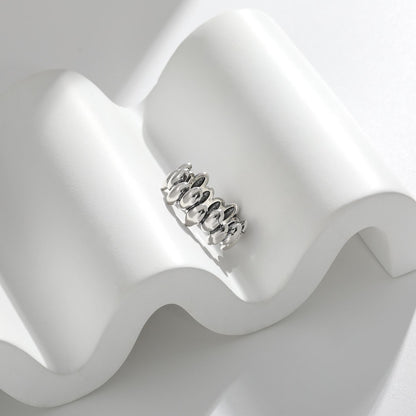 Geometry Ellipse 925 Sterling Silver Ring