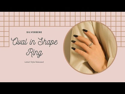 Geometry Ellipse 925 Sterling Silver Ring