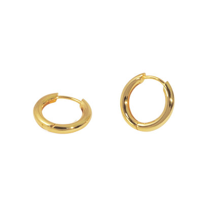 Minimalist 925 Sterling Silver Plain Hoop Earrings