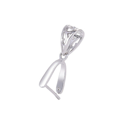 Modern Hollow U Shape 925 Sterling Silver DIY Bail